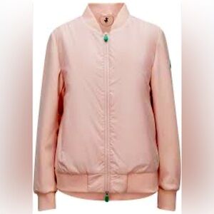 SAVE THE DUCK Sz S Refy Light Puffer Bomber Style Jacket Pink NEW WITH TAGS